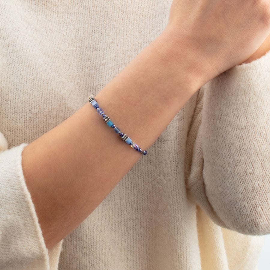 Bracelet Mini Cubes blue