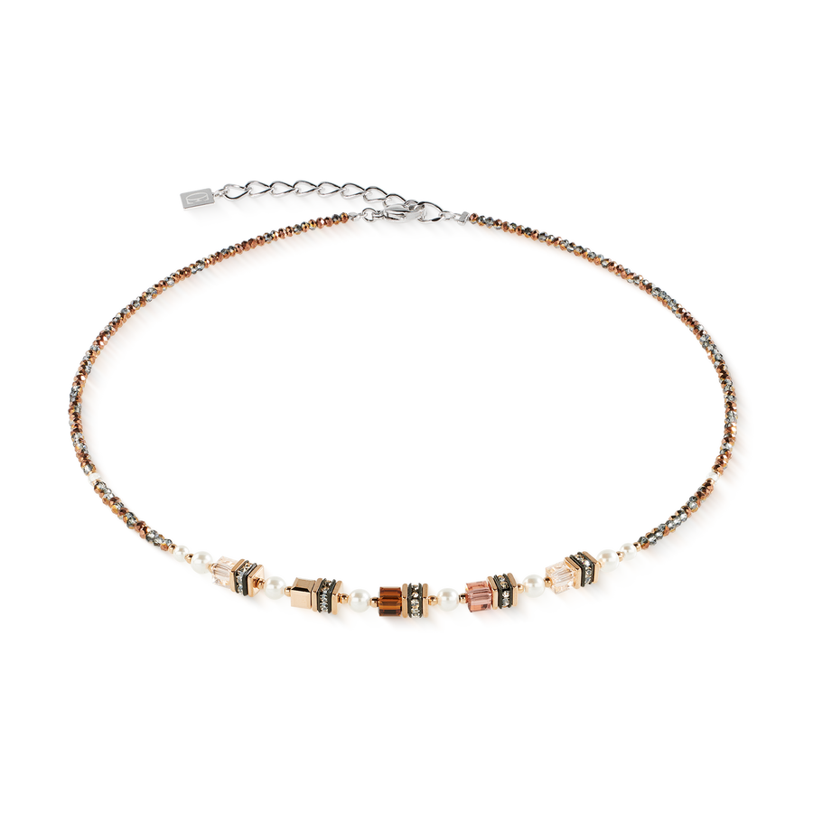Sparkling Princess necklace Mocha Mousse
