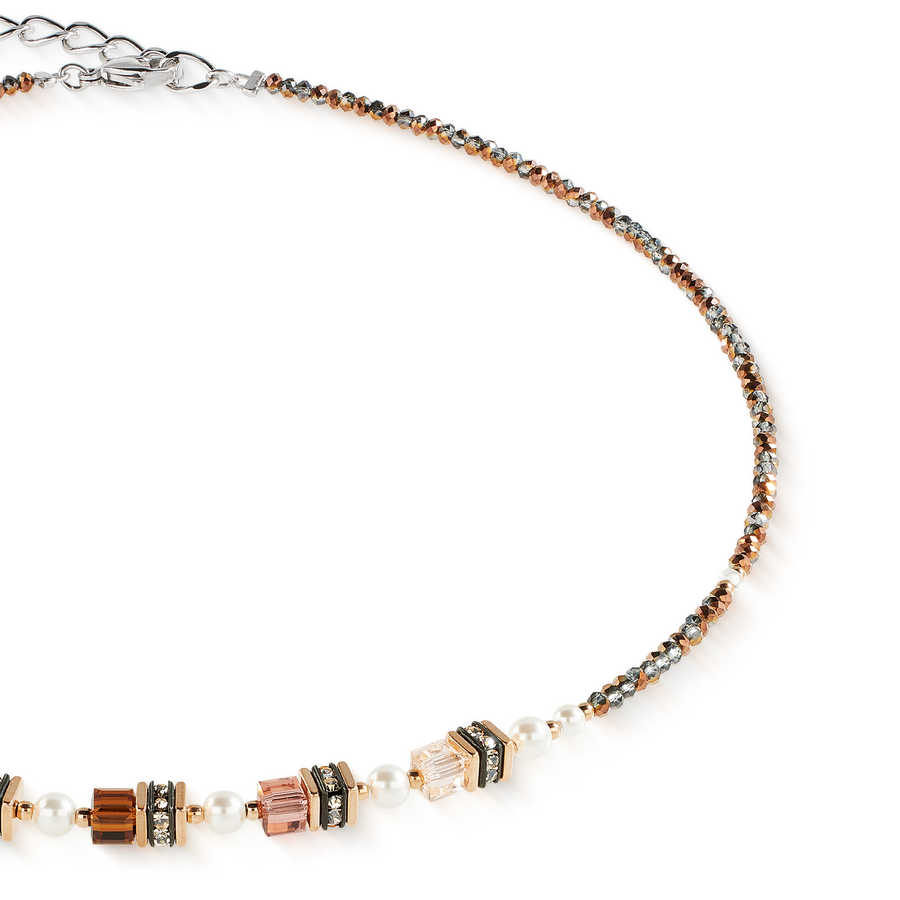 Sparkling Princess necklace Mocha Mousse