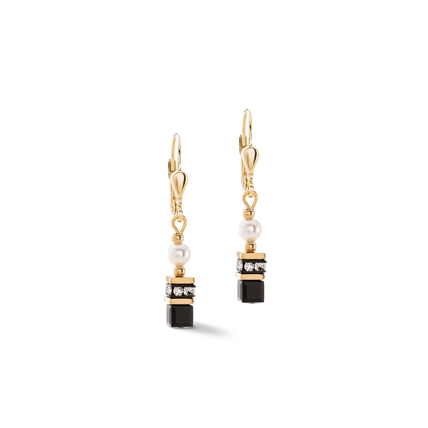 Sparkling Princess earrings gold-black