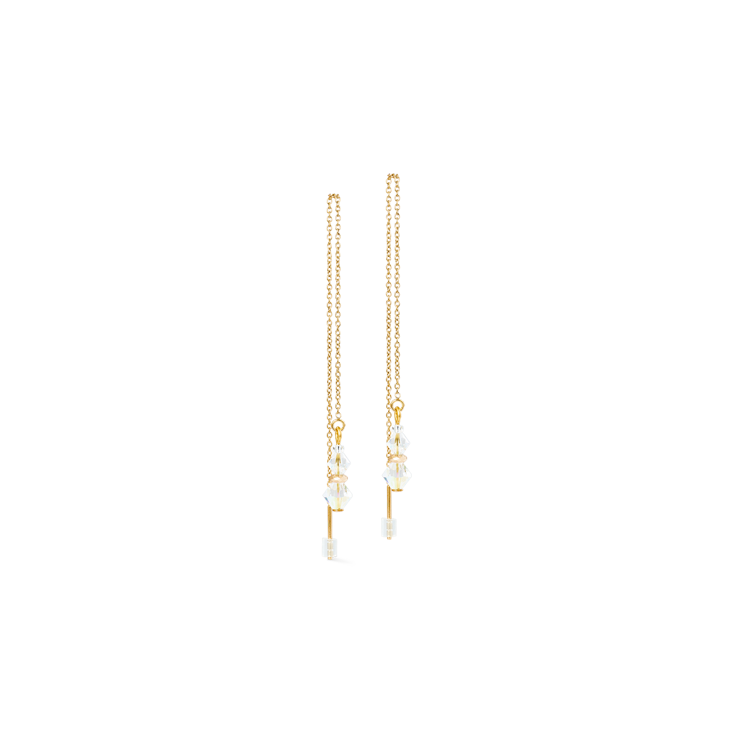 Earrings Dancing Crystals Pure gold-crystal