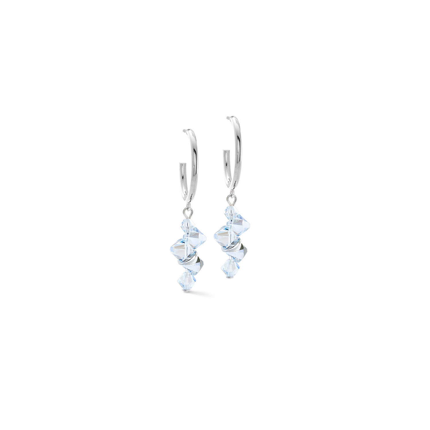 Dancing Crystals earrings silver-crystal