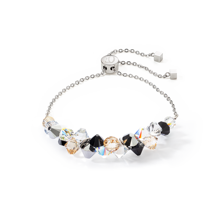 Dancing Crystals bracelet silver black