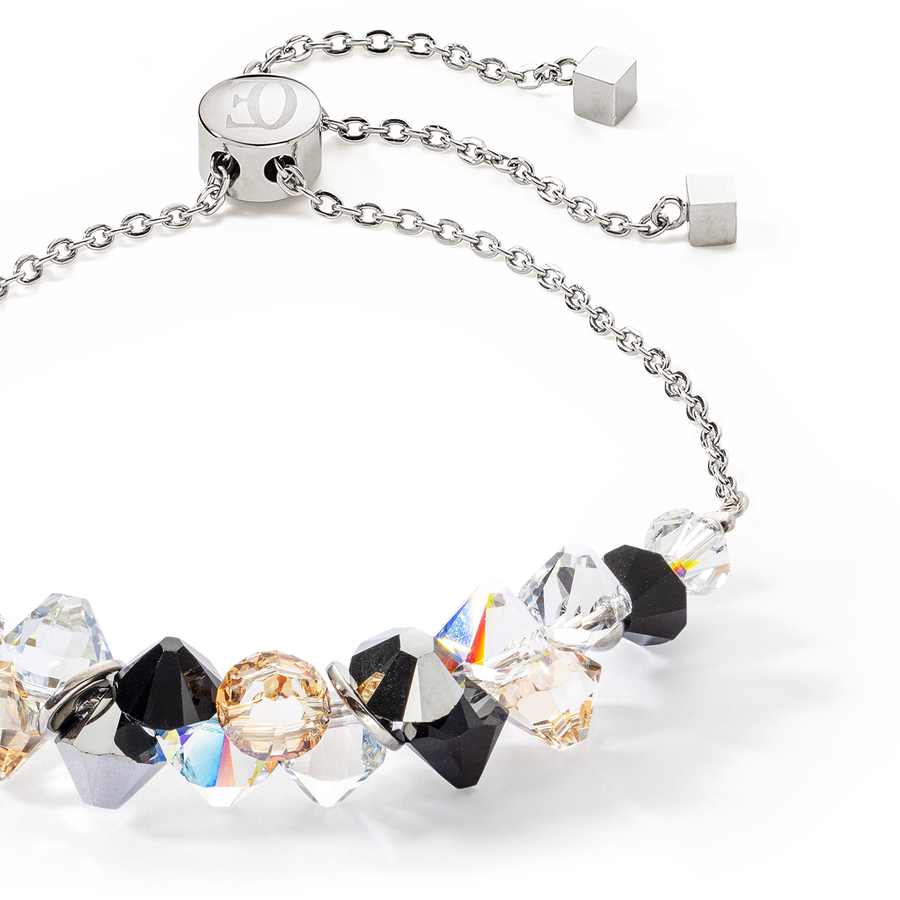 Dancing Crystals bracelet silver black
