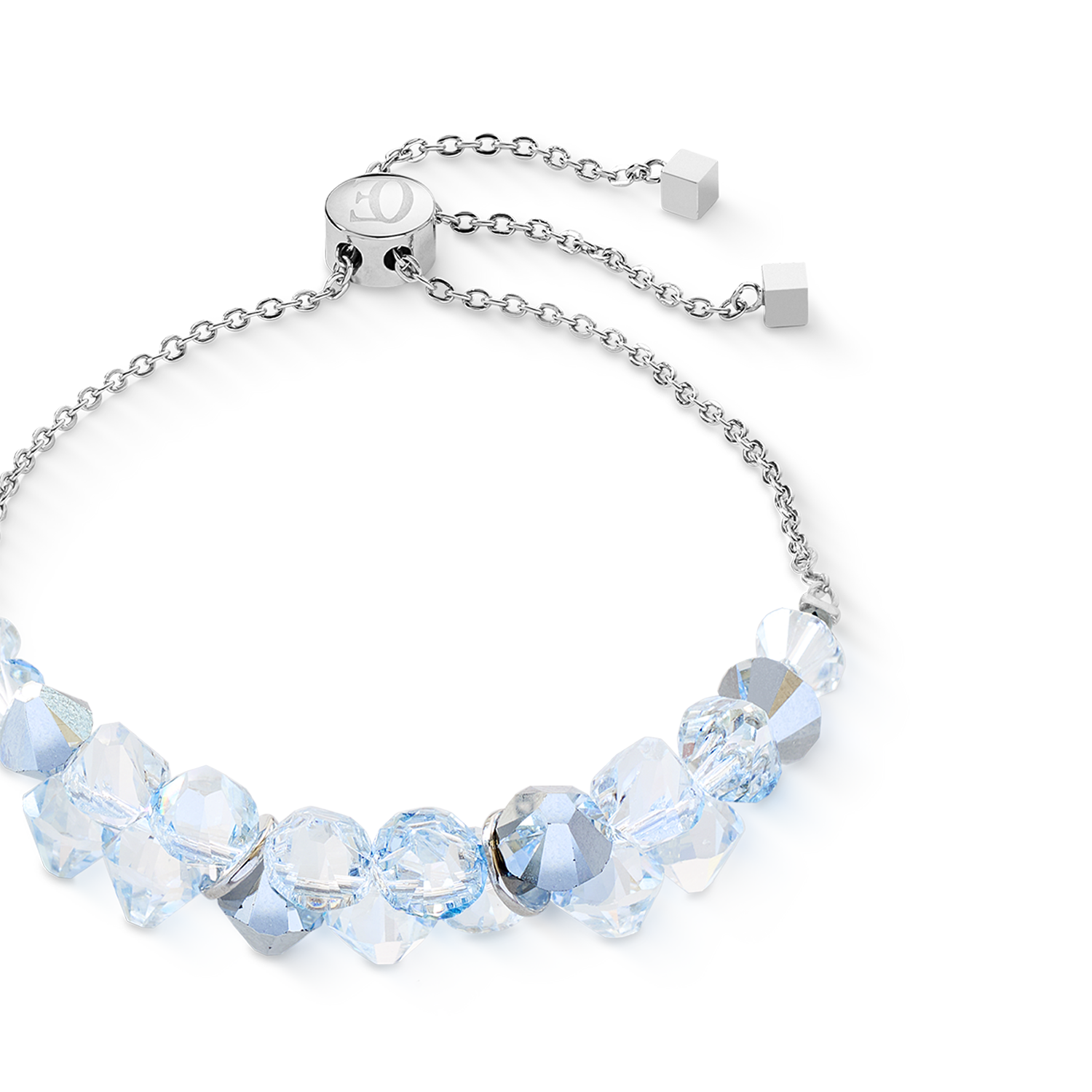 Dancing Crystals bracelet silver-crystal