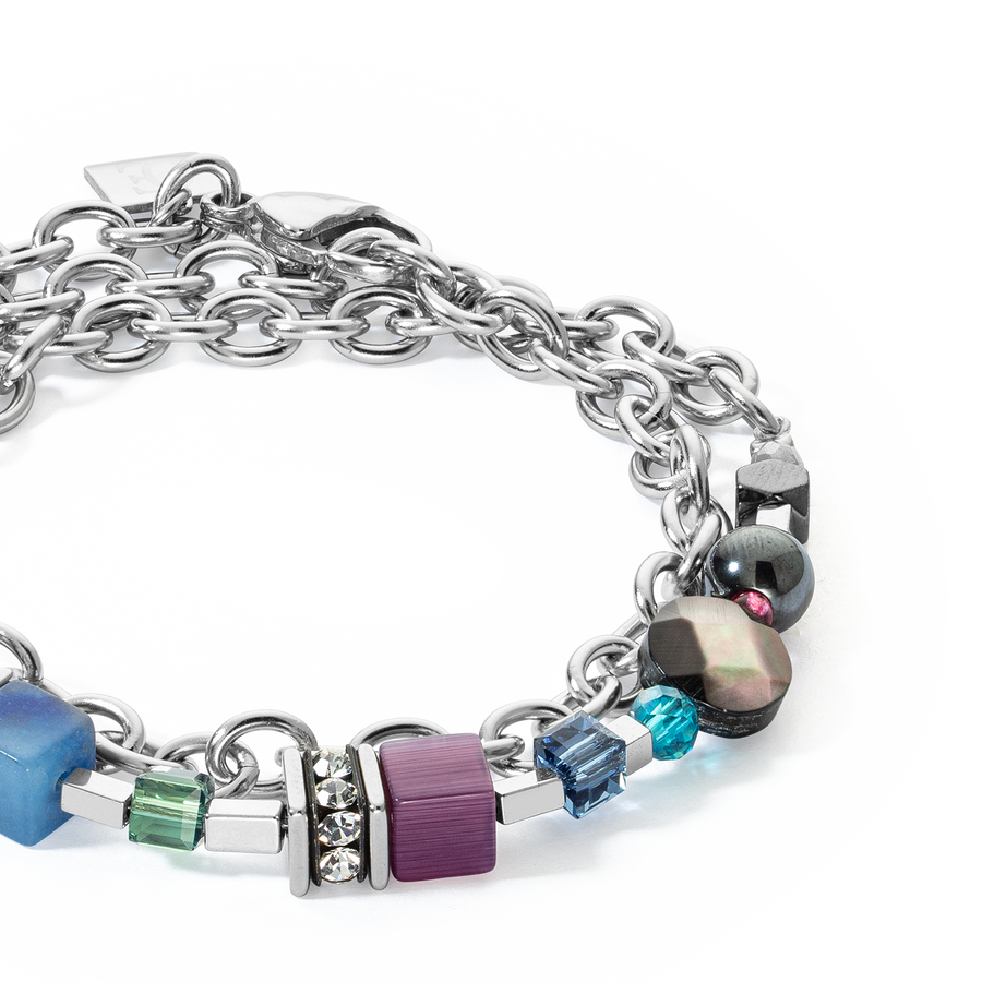 GeoCUBE® Fusion bracelet Multicolour Gemstone