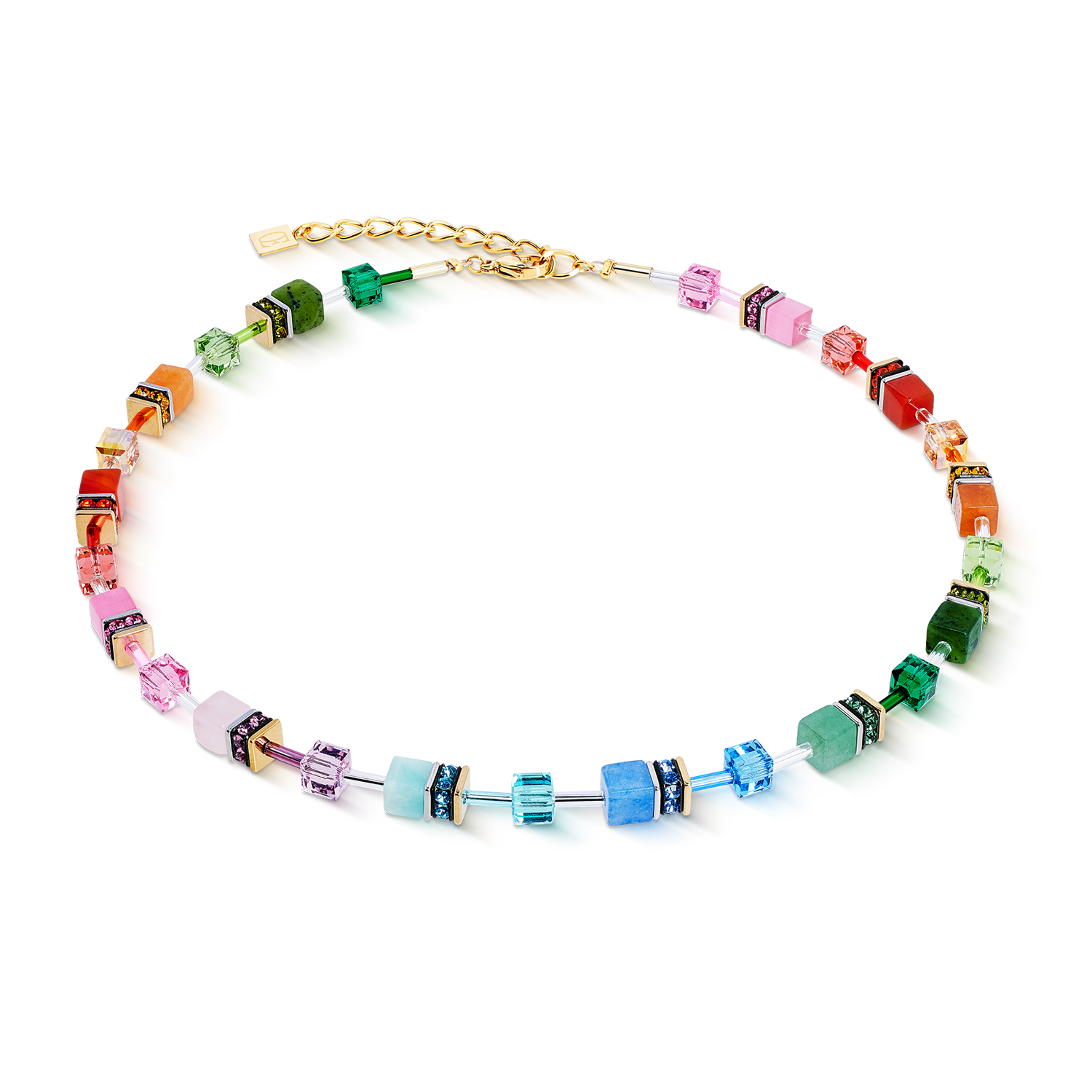 GeoCUBE® Iconic Precious necklace Rainbow