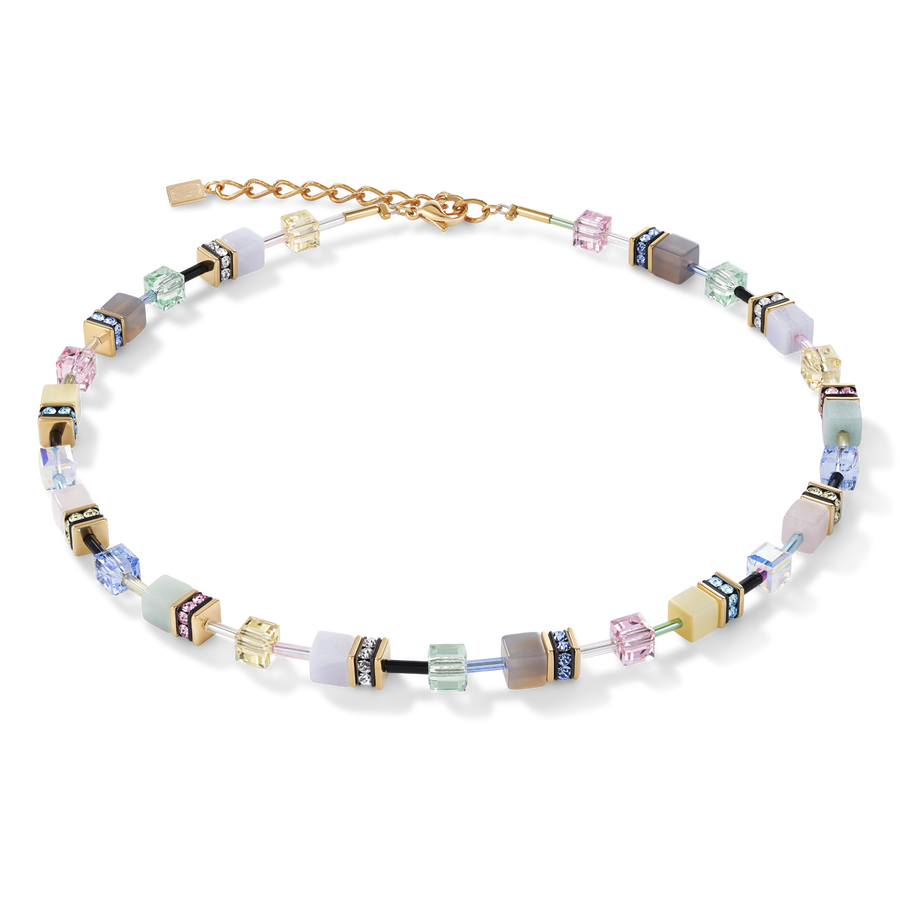 Necklace GeoCUBE® Crystals & Gemstones multicolour romance