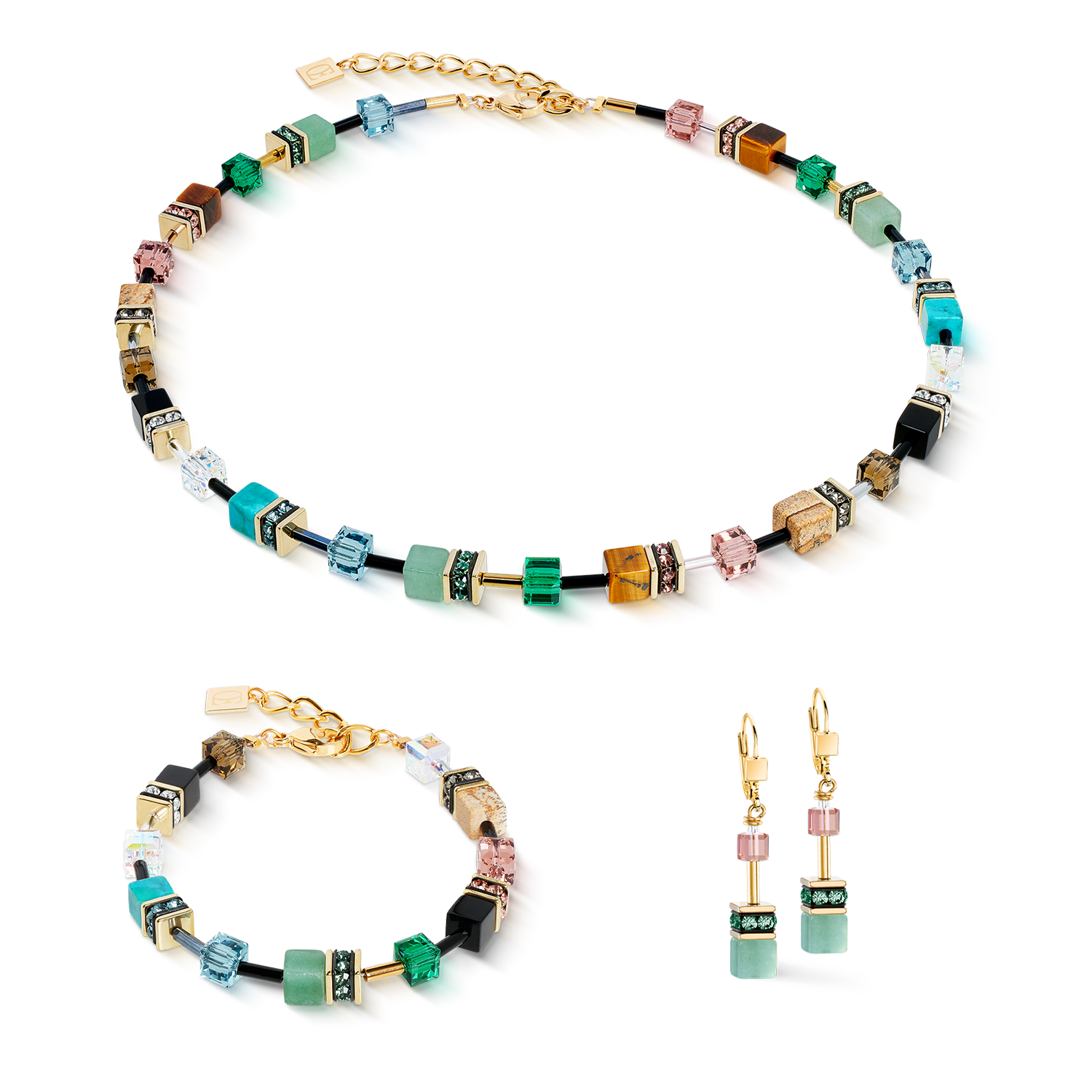 GeoCUBE® Iconic Precious earring Art Nouveau