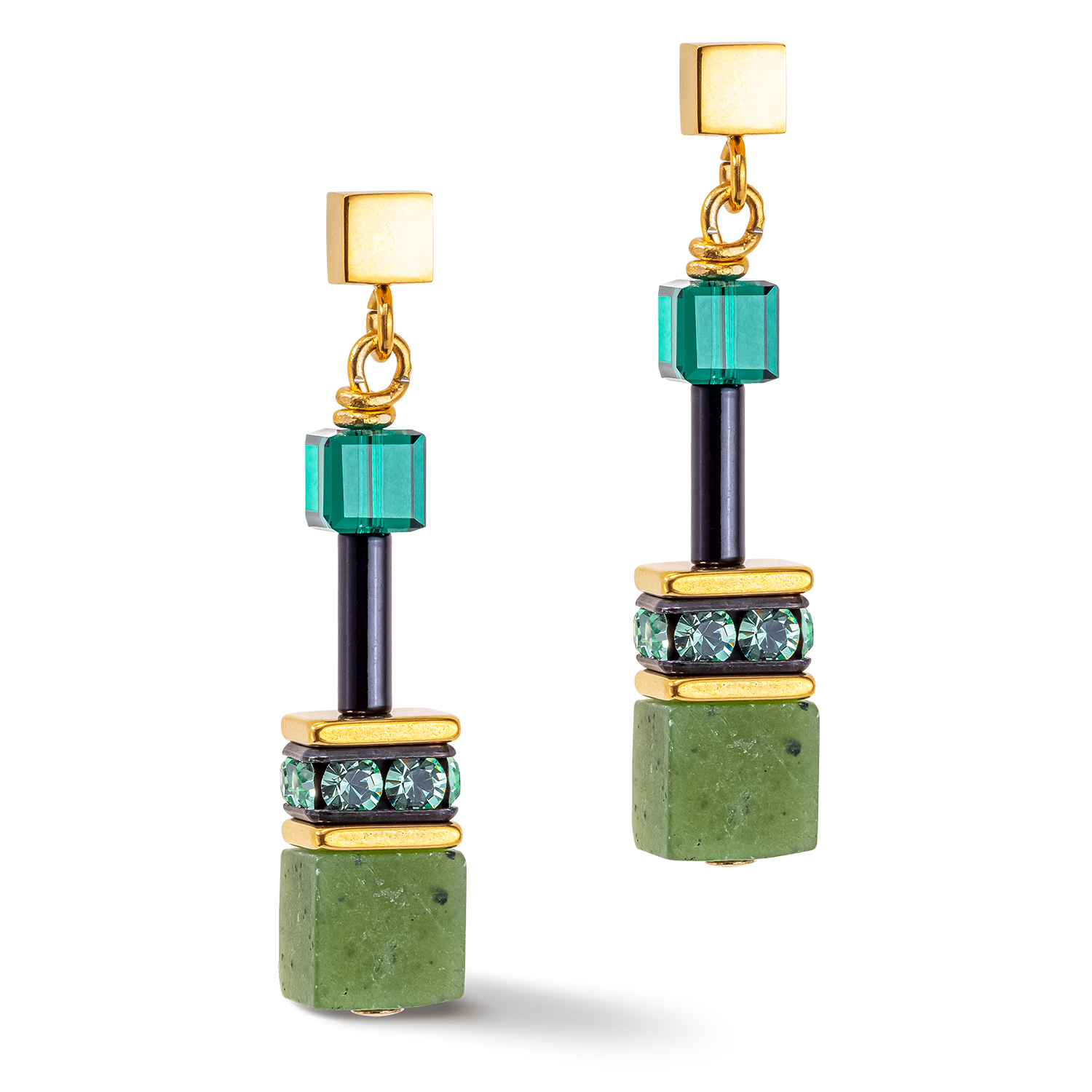GeoCUBE® Iconic Precious earrings green