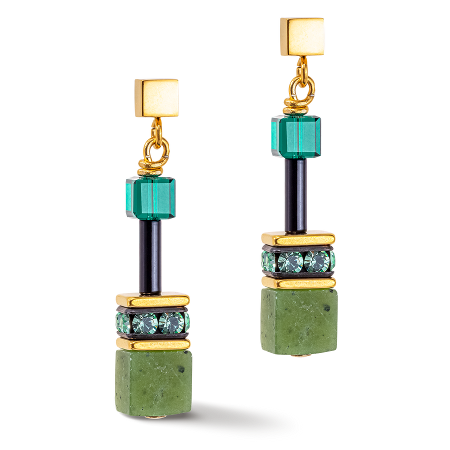 GeoCUBE® Iconic Precious earrings green