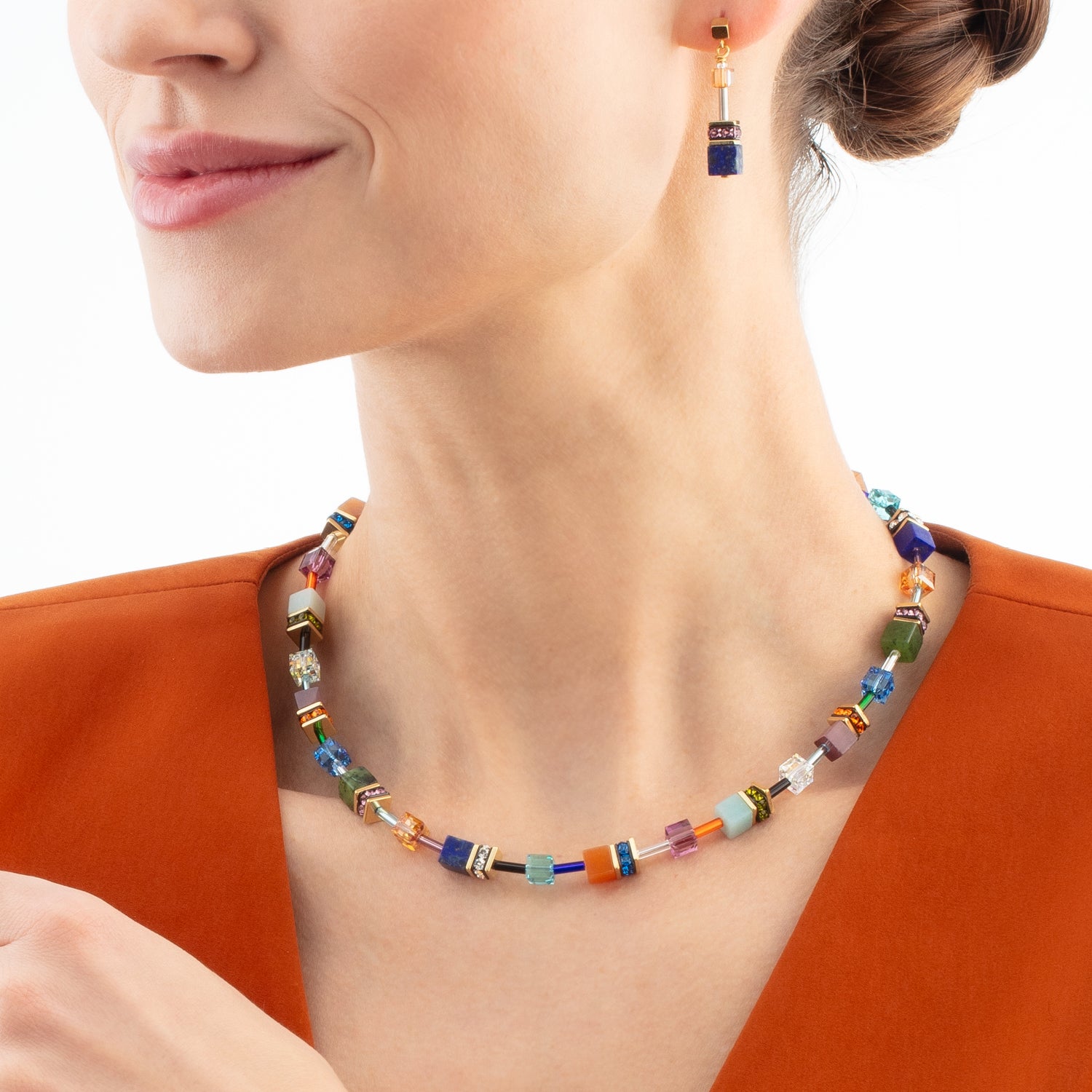 GeoCUBE® Iconic Precious earrings multicolour motion