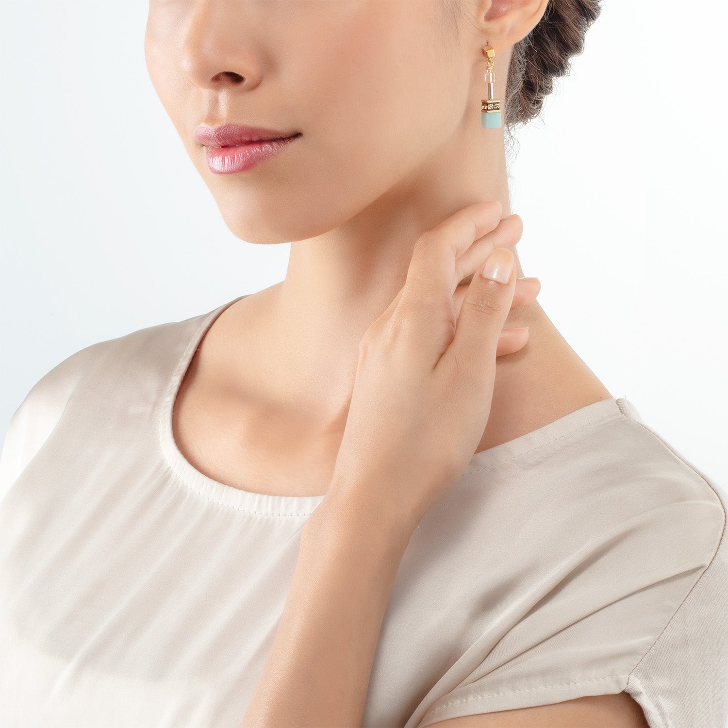 GeoCUBE® Iconic Precious earrings multicolour gentle