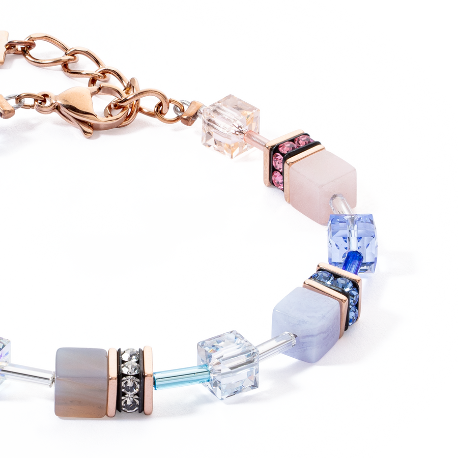 GeoCUBE® Iconic Precious bracelet light blue-beige