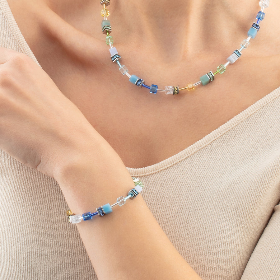 GeoCUBE® Iconic Precious bracelet aqua-green