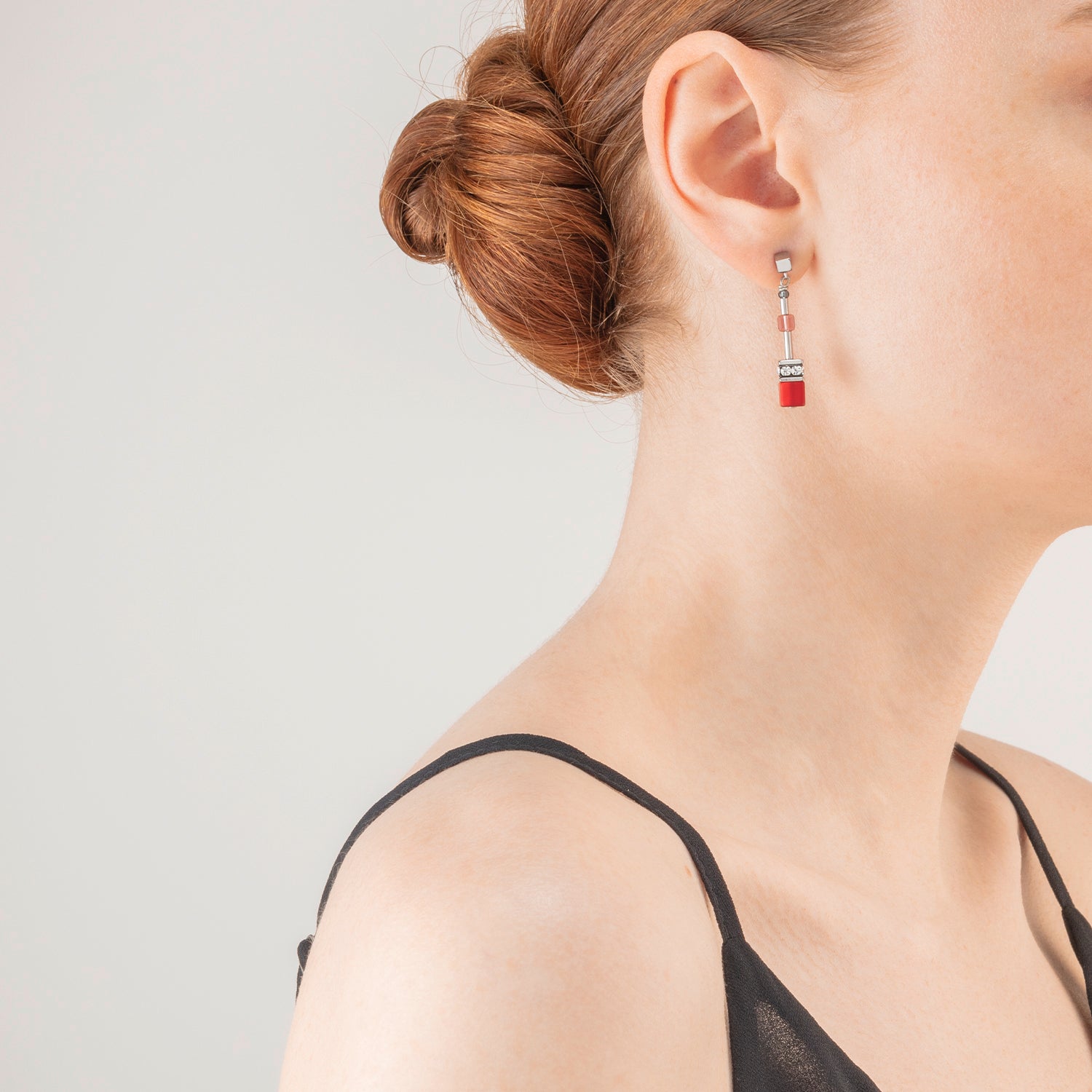 GeoCUBE® Iconic 50 cm earrings red