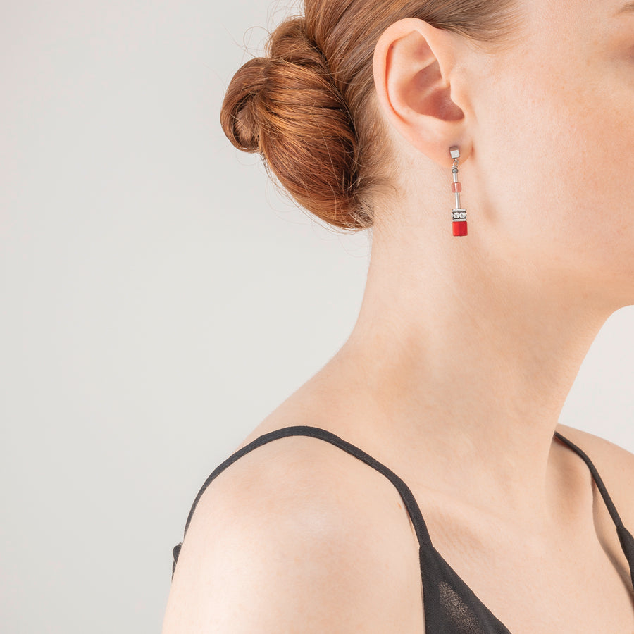 GeoCUBE® Iconic 50 cm earrings red