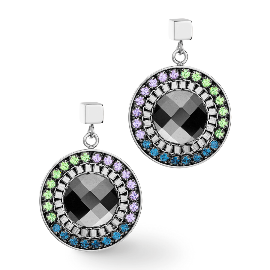 Earrings Amulet Statement dark green