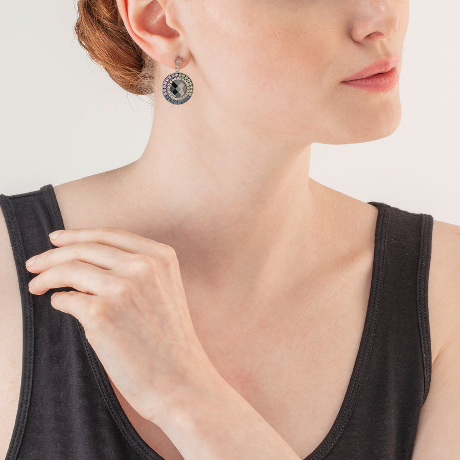 Earrings Amulet Statement dark green