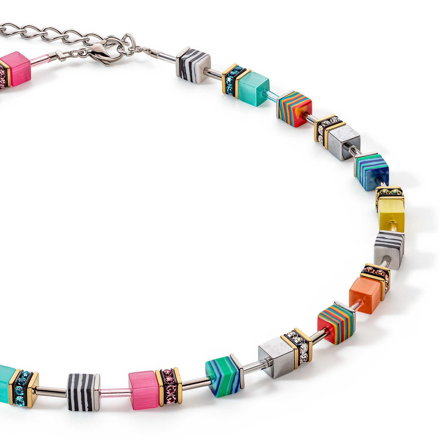 GeoCUBE® Candy necklace multicolour spring