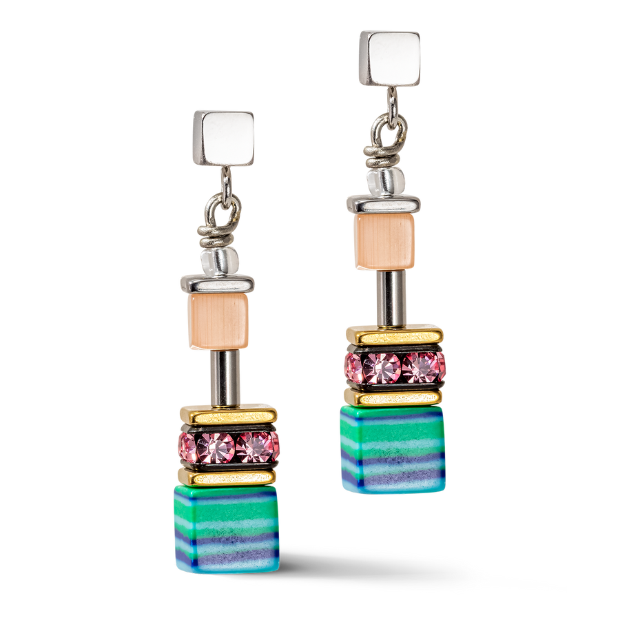 GeoCUBE® Candy earrings multicolour spring