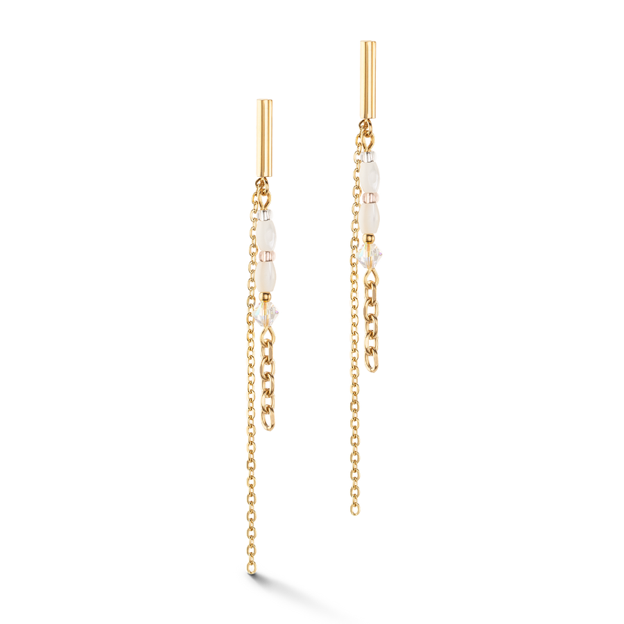 Brilliant Square Layer earrings gold