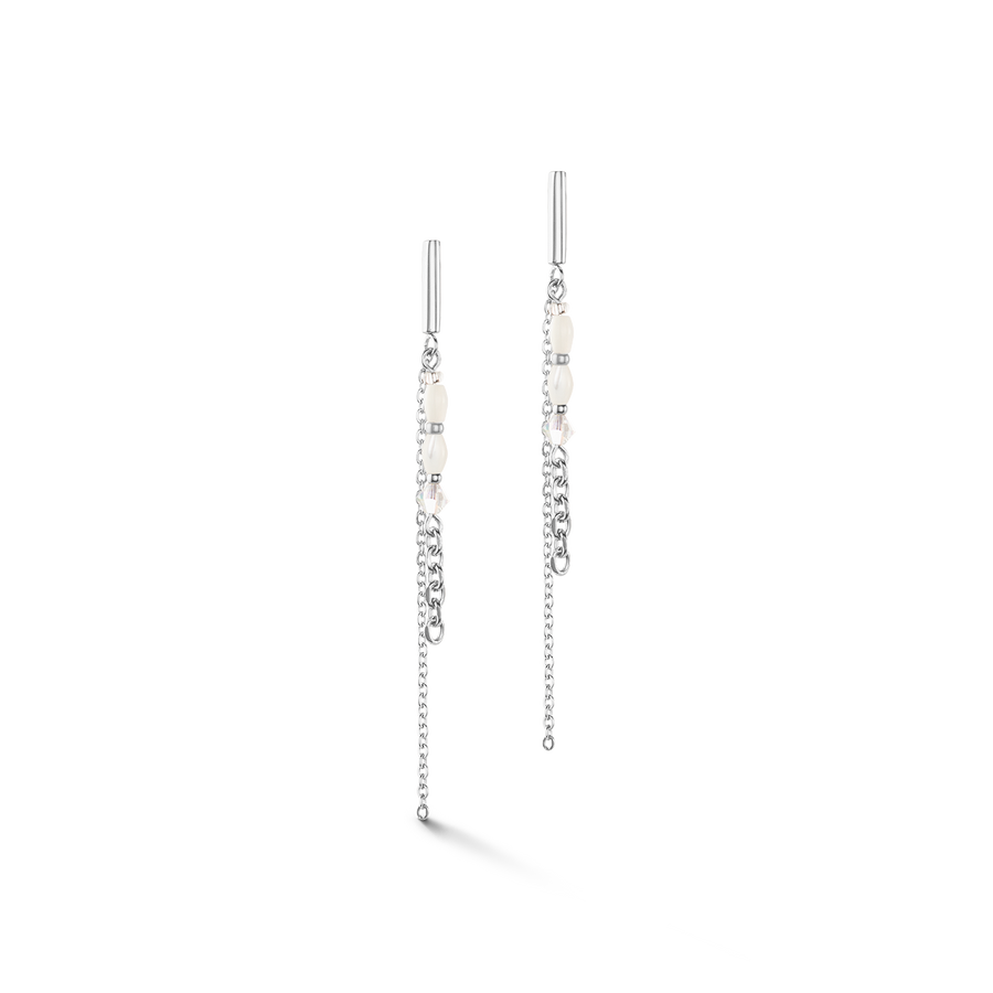 Brilliant Square Layer earrings silver