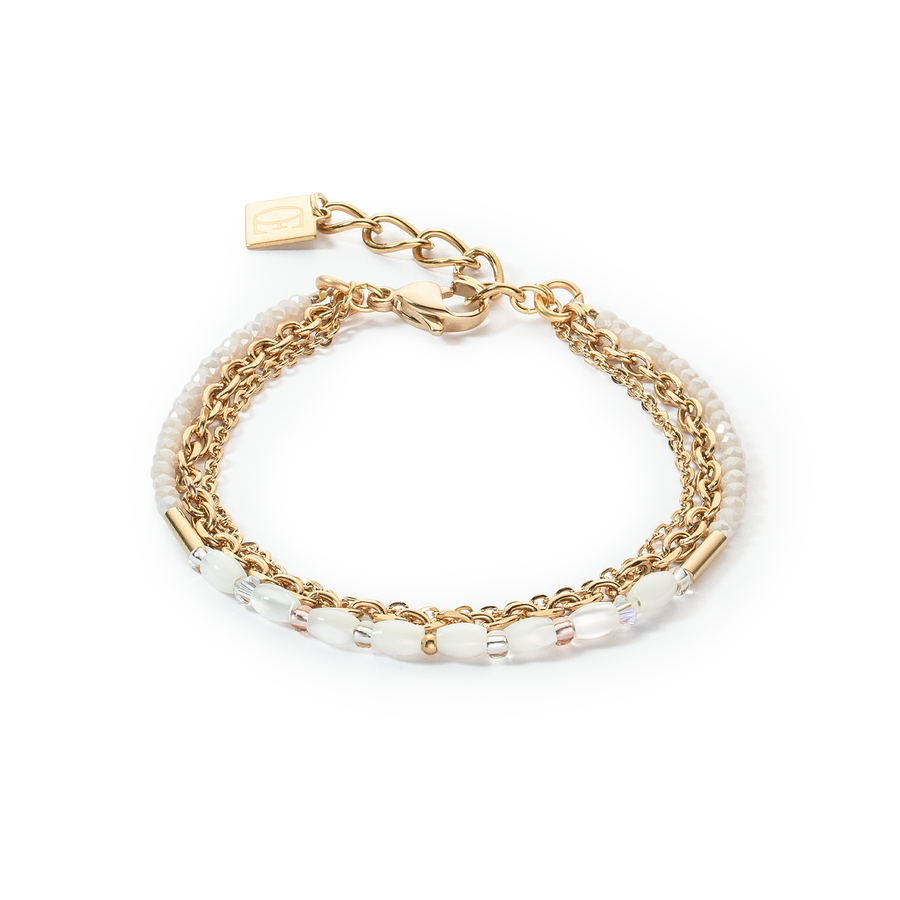 Brilliant Square Layer bracelet gold