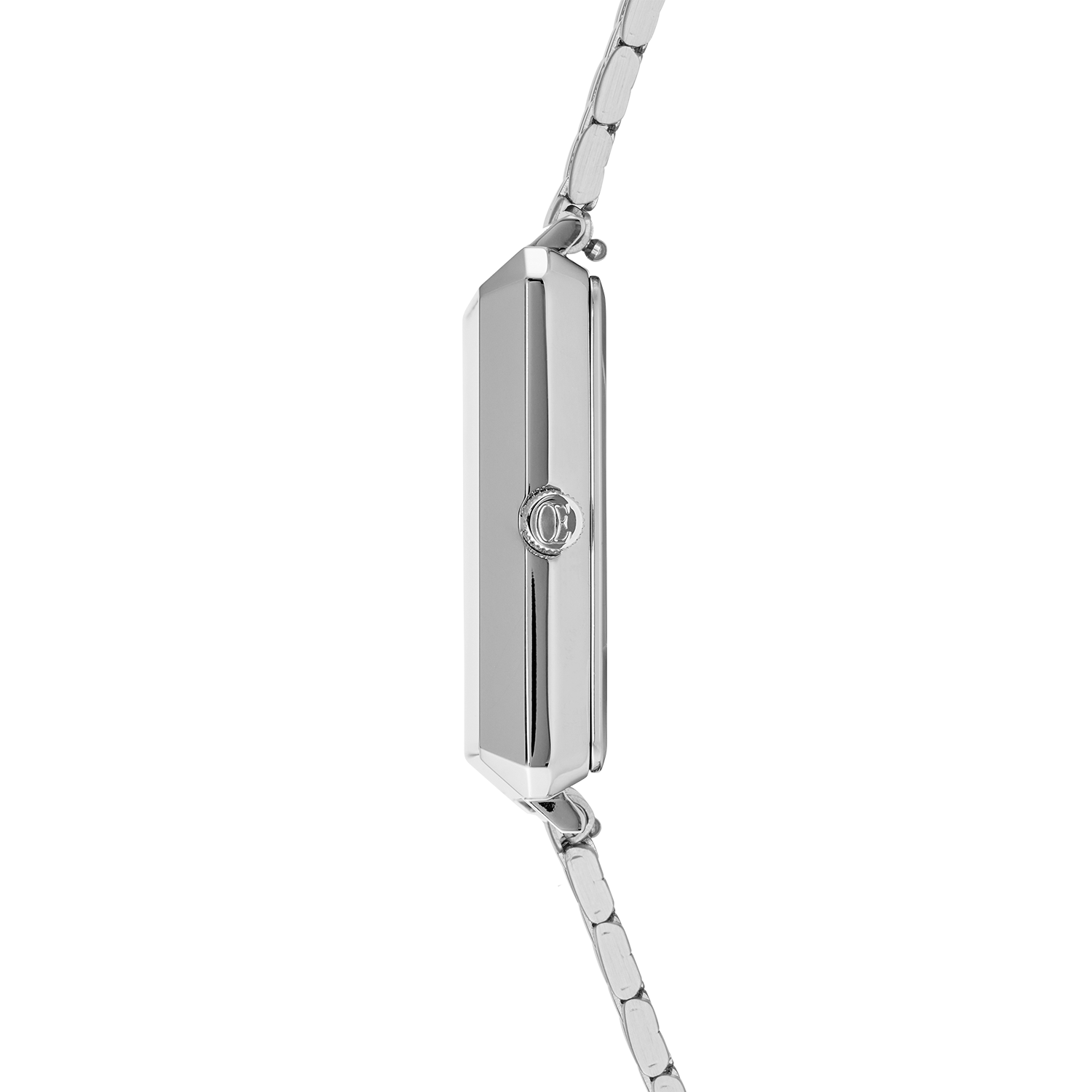 Watch Iconic Square Elegant Monochrome Silver Stainless Steel