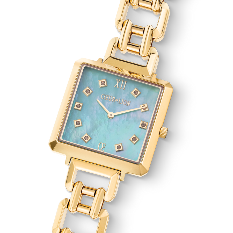 Watch Iconic Cube Ocean Vibes Statement Gold