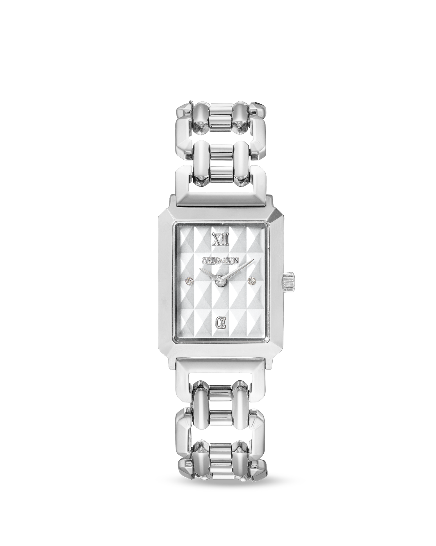 Gift Set Watch Iconic Spikes Silver & bracelet Edge & Grace anthracite-silver