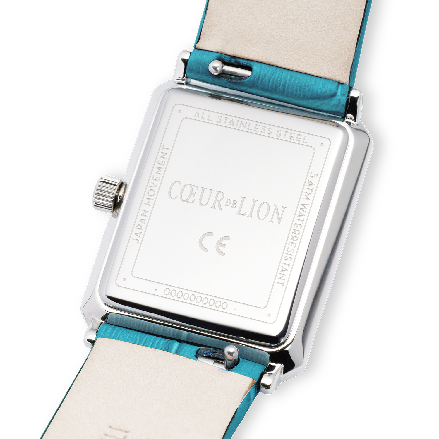 Watch Iconic Spikes Transformative Teal Silver Bracelet Leather