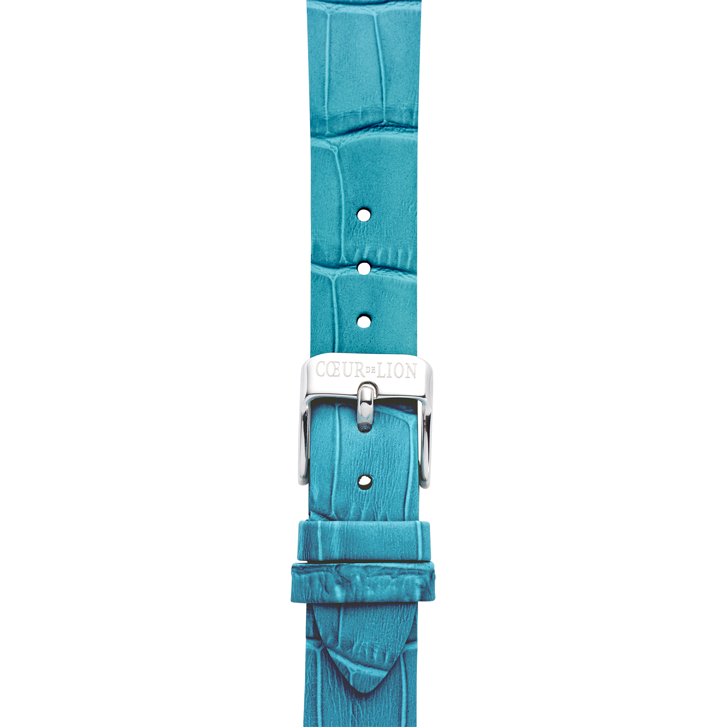 Watch Iconic Spikes Transformative Teal Silver Bracelet Leather