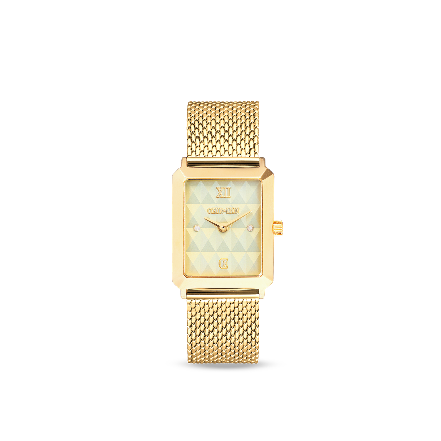 Gift Set Watch Iconic Spikes Gold Milanaise & Bracelet Cube Princess Fusion Blossom Gold