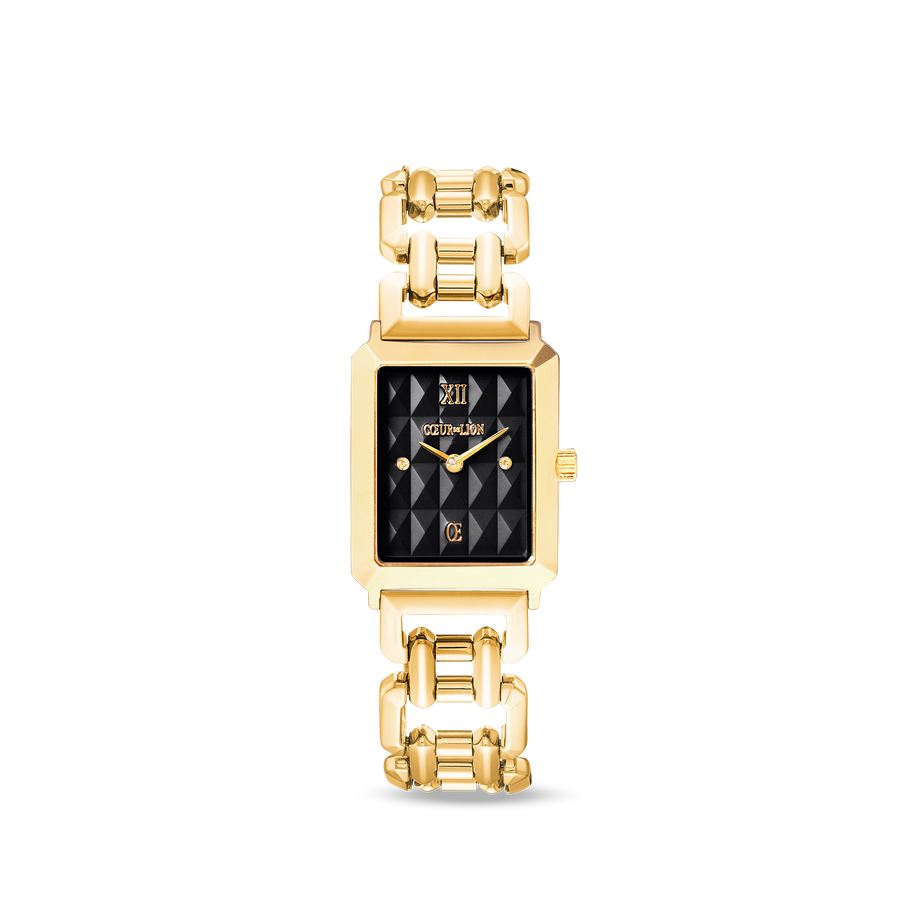 Watch Iconic Spikes Black Statement gold