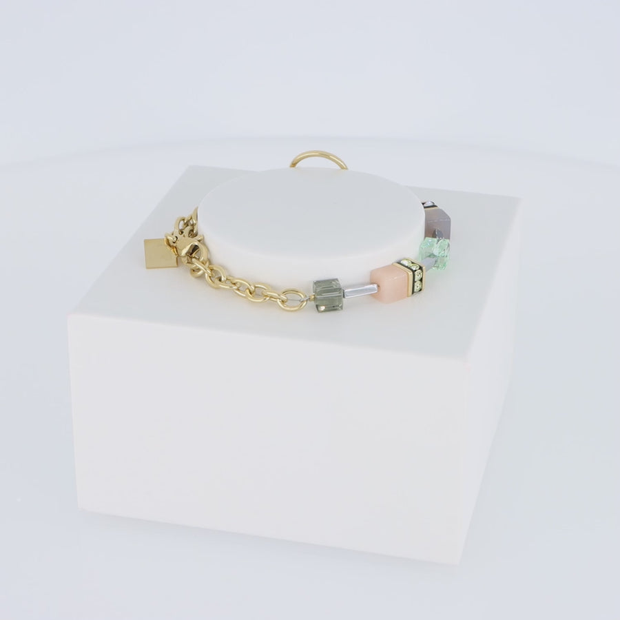 GeoCUBE® Iconic Boho bracelet gold-multicolour