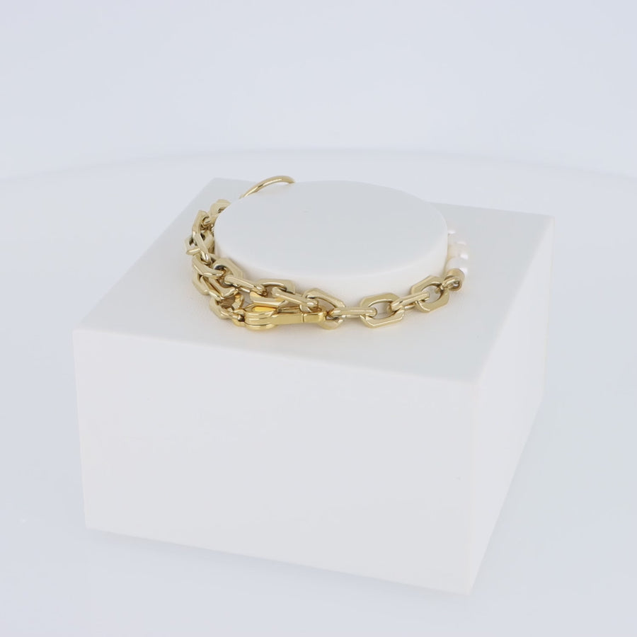 Bracelet Shape Shifter Freshwater Pearls gold