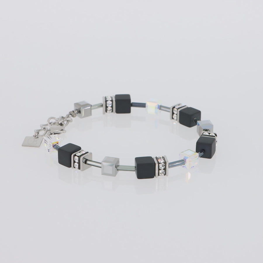 GeoCUBE® Iconic Precious Onyx bracelet crystal-black