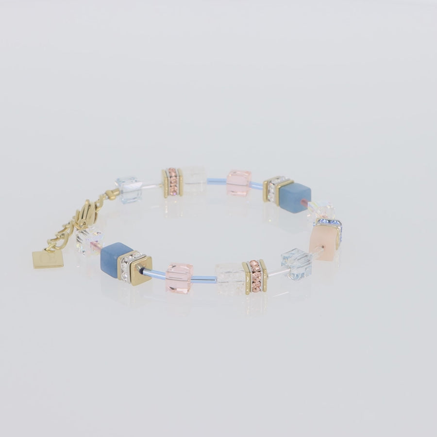 GeoCUBE® Iconic Precious bracelet light blue