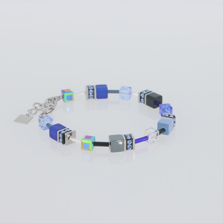 GeoCUBE® Bracelet cobalt blue