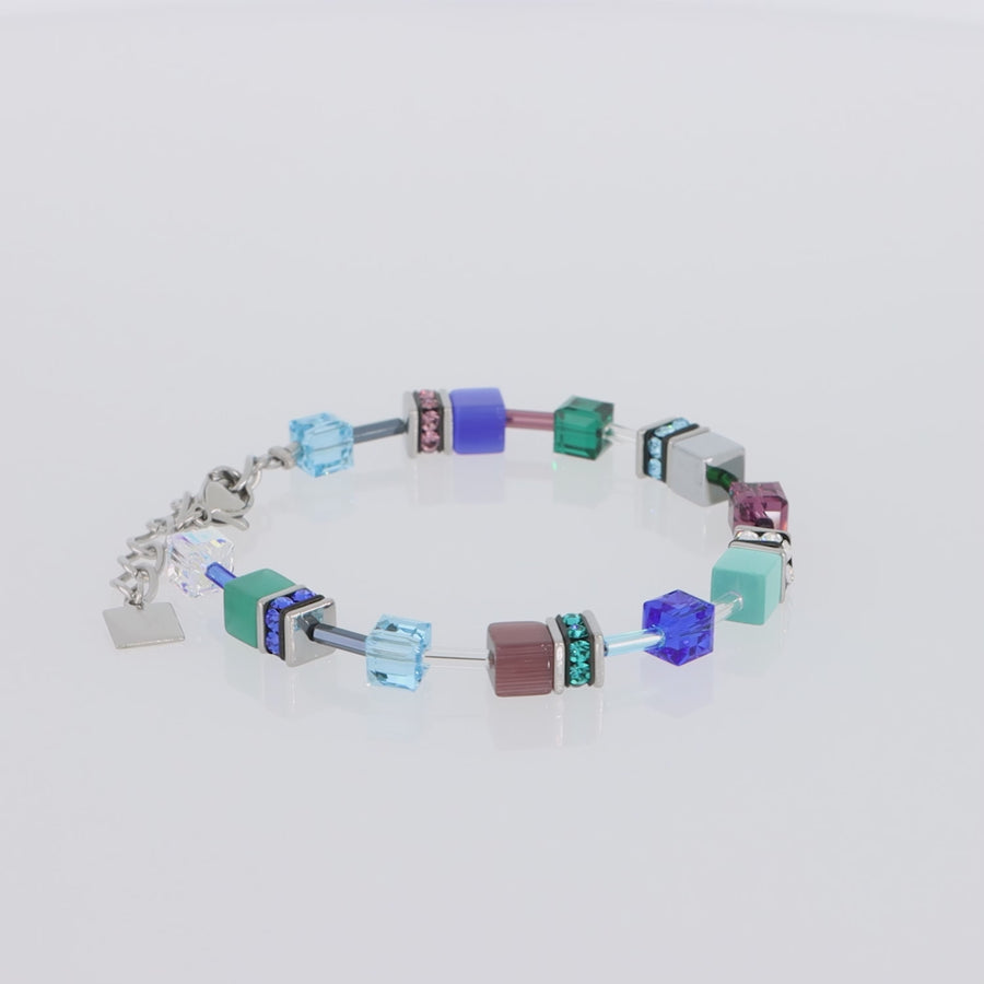 GeoCUBE® Iconic bracelet turquoise lilac