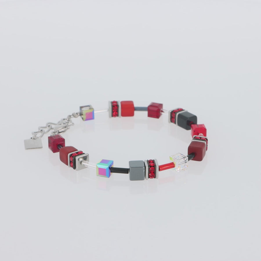 GeoCUBE® Bracelet red-haematite