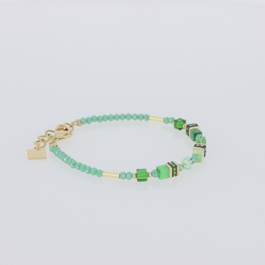 Bracelet Mini Cubes green