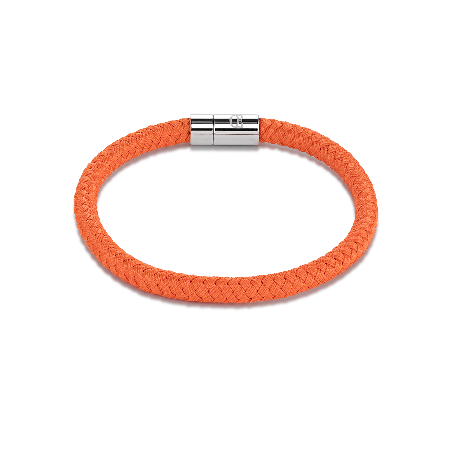 Bracelet textile braided orange