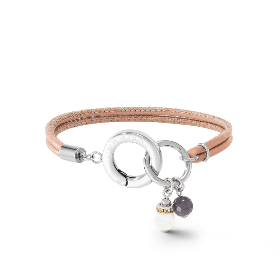 Boho Unity bracelet leather nude