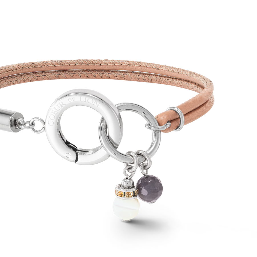 Boho Unity bracelet leather nude