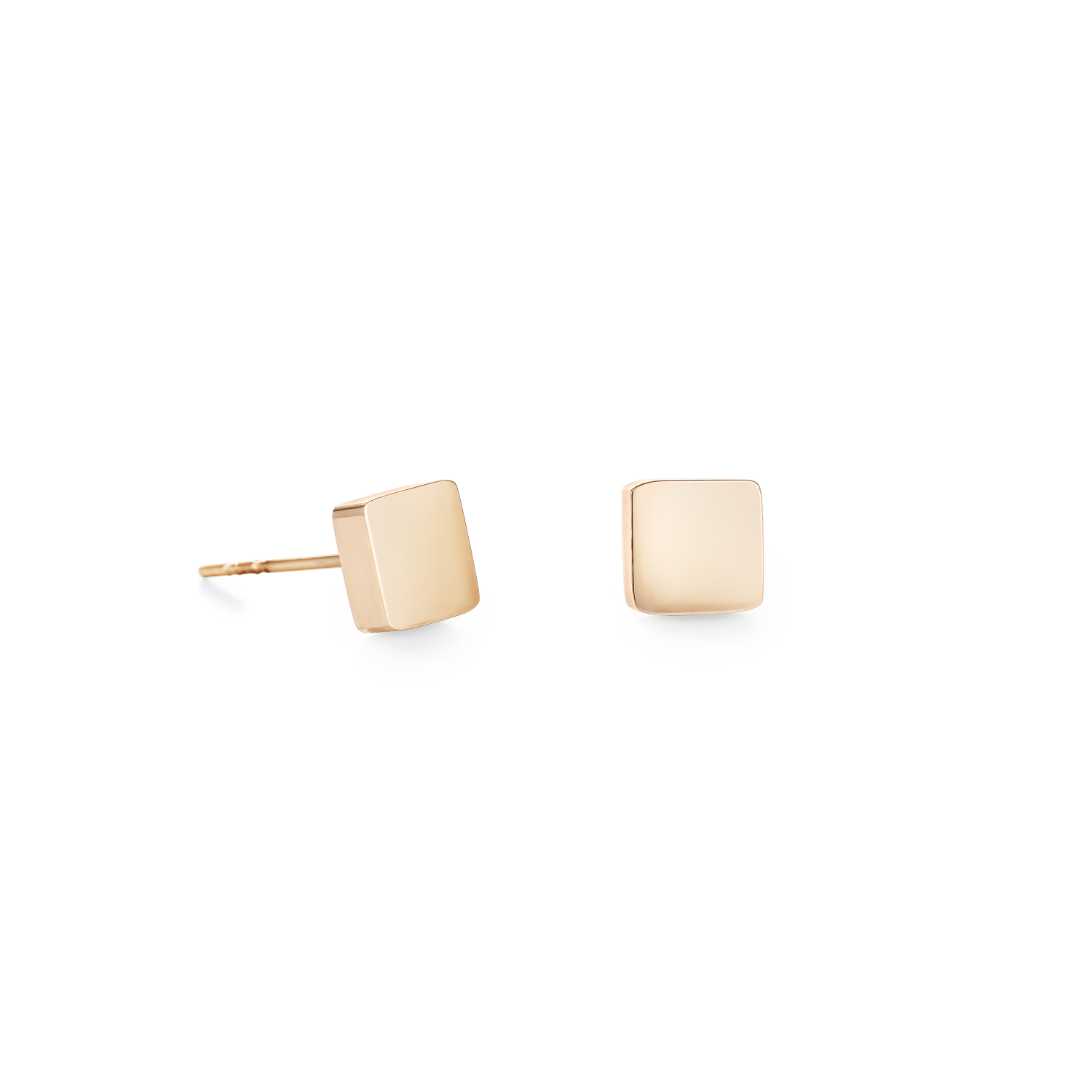Earrings Square stainless steel rose gold