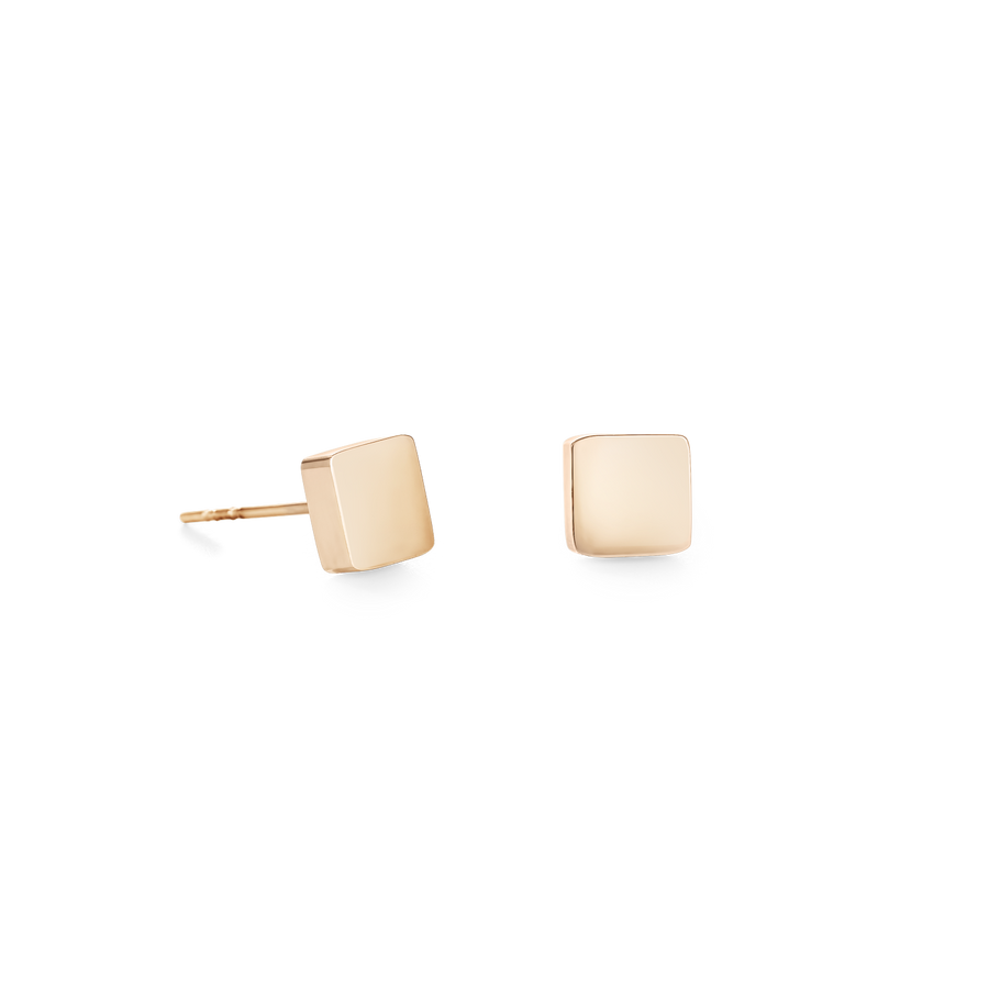 Earrings Square stainless steel rose gold