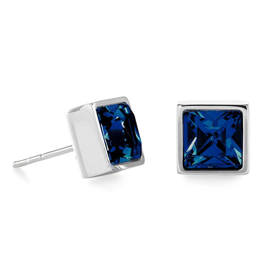 Brilliant Square big earrings silver montana