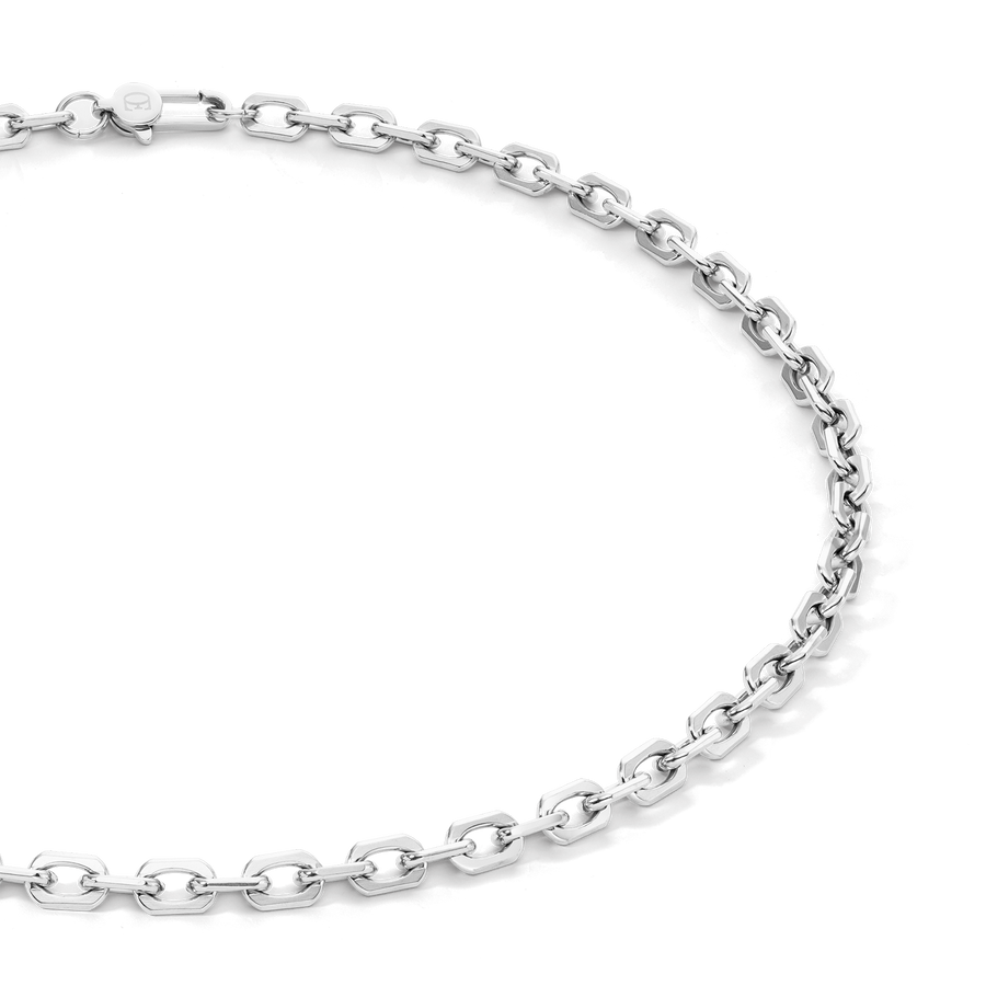 Necklace link chain silver